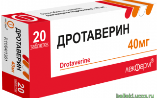 Дротаверин инструкция по применению 40 мг